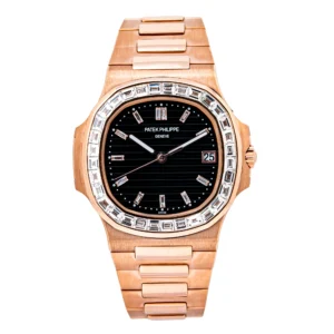 Nautilus 5711R MKF Rose Gold & Diamonds Black Dial 324SC