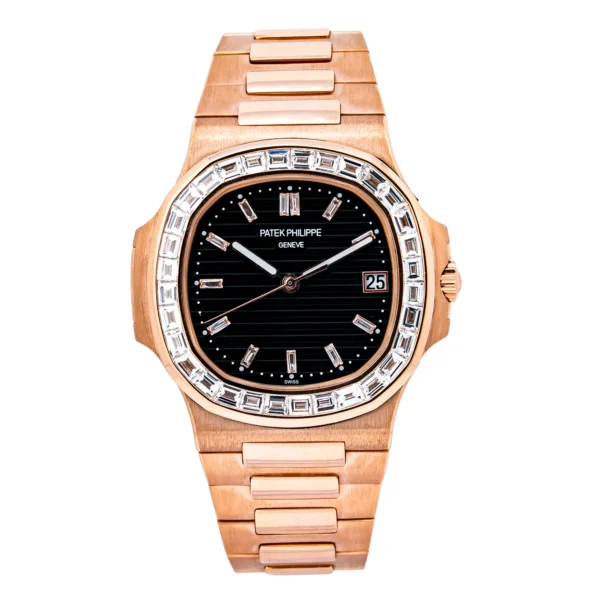 Nautilus 5711R MKF Rose Gold & Diamonds Black Dial 324SC
