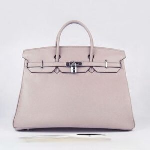 Hermes Birkin 35CM Togo Leather Handbags 6099 grey silver