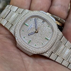 Nautilus Jumbo 5719/10G-010 KMF SS & Diamonds Diamond Dial 324SC