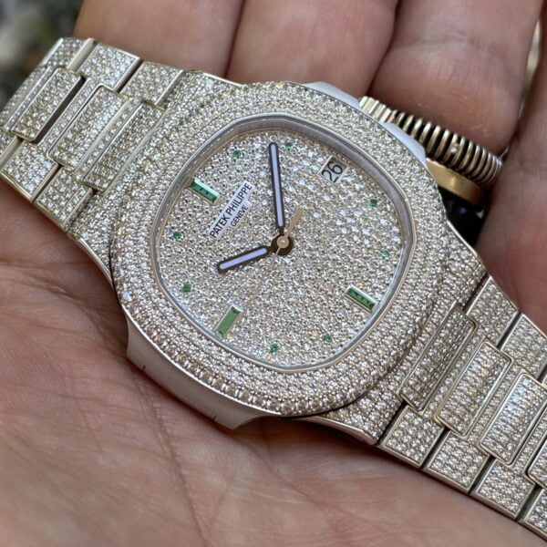 Nautilus Jumbo 5719/10G-010 KMF SS & Diamonds Diamond Dial 324SC