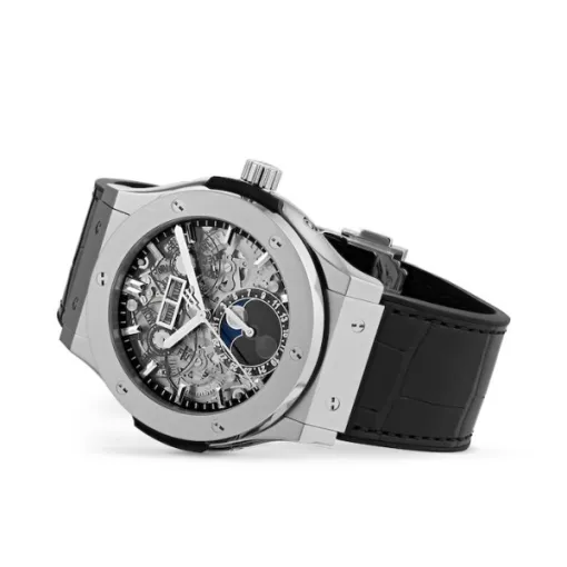Hublot Classic Fusion Men Automatic Skeleton Leather Watch 517.NX.0170.LR - Image 2