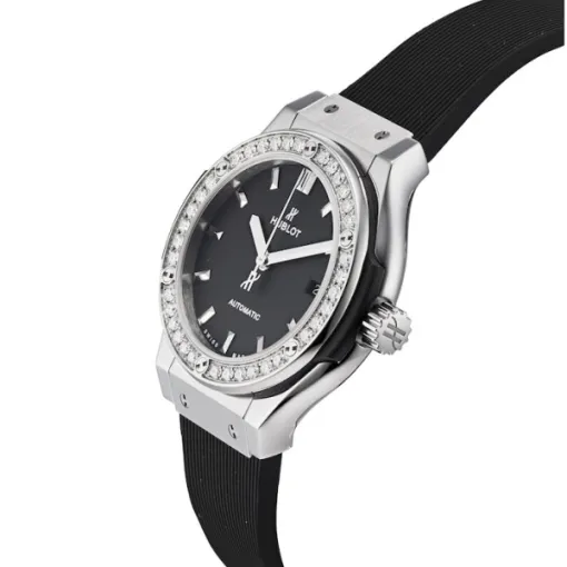 Hublot Classic Fusion Women Automatic Black Rubber Watch 582.NX.1170.RX.1204 - Image 4