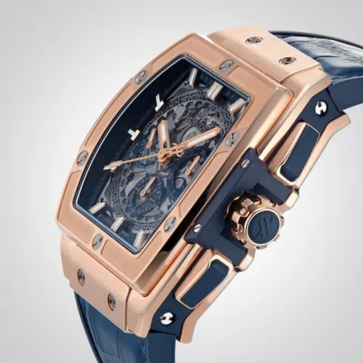 Hublot Spirit Of Big Bang Men Automatic Blue Alligator Watch 641.OX.7180.LR - Image 6
