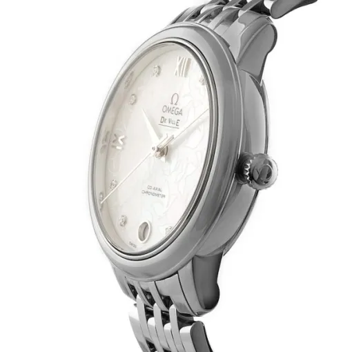 Omega De Ville Women Automatic Mother of Pearl Stainless Steel Watch O42410332055001 - Image 2
