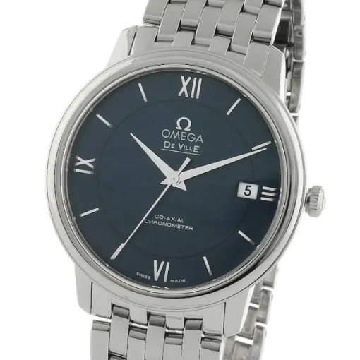 Omega De Ville Men Automatic Blue Stainless Steel Watch O42410402003001 - Image 3