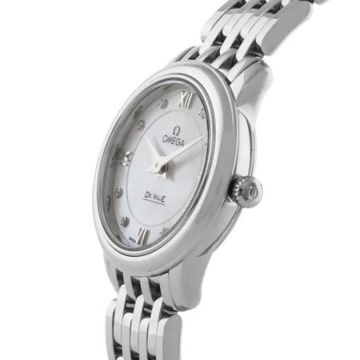 Omega De Ville Women Quartz Silver Stainless Steel Watch O42410246055001 - Image 2