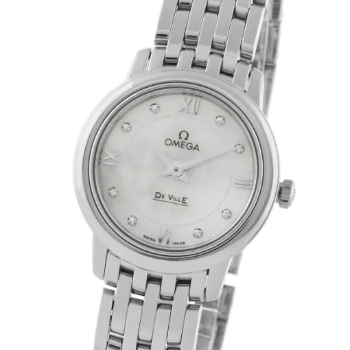 Omega De Ville Women Quartz Silver Stainless Steel Watch O42410246055001 - Image 3