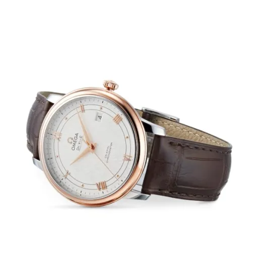 Omega De Ville Men Automatic Mother of Pearl Leather Watch O42423402002002 - Image 2