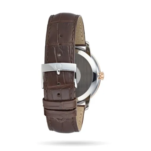 Omega De Ville Men Automatic Mother of Pearl Leather Watch O42423402002002 - Image 3