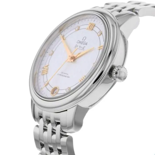 Omega De Ville Women Automatic Mother of Pearl Stainless Steel Watch O42410332052001 - Image 2