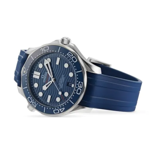 Omega Seamaster Men Automatic Blue Rubber Watch O21032422003001 - Image 2