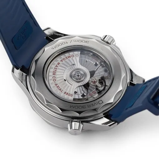 Omega Seamaster Men Automatic Blue Rubber Watch O21032422003001 - Image 4