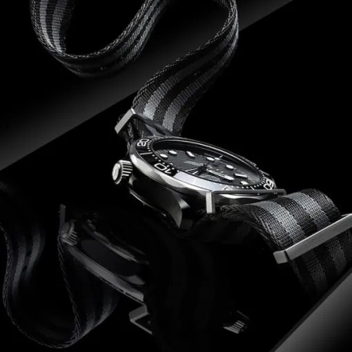Omega Seamaster Men Automatic Black Fabric 007 Watch O21092442001002 - Image 3
