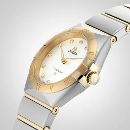 Omega Constellation Women Quartz Mother of Pearl Stainless Steel Watch O13120286055002 - Image 6