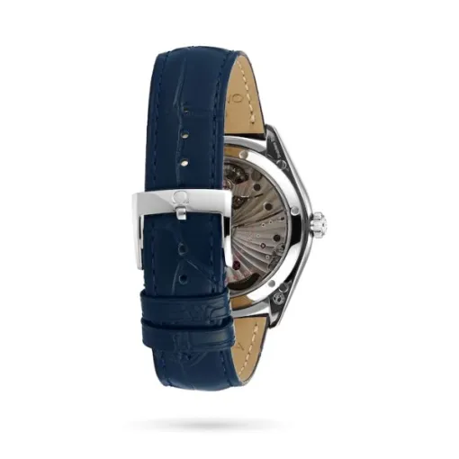 Omega De Ville Men Automatic Blue Leather Watch O43513402103001 - Image 3