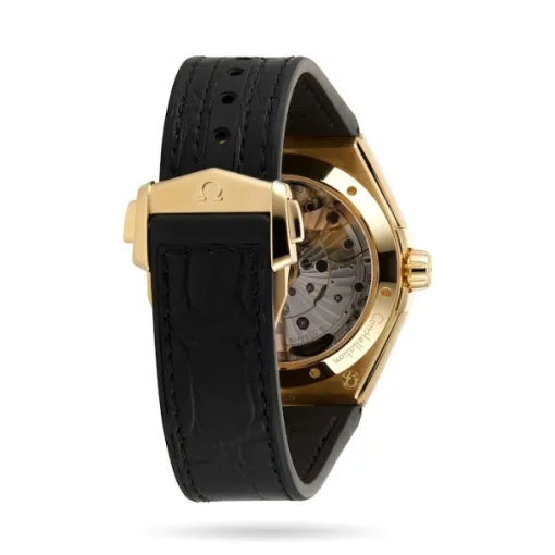 Omega Constellation Men Automatic Black Leather Watch O13163412101001 - Image 5