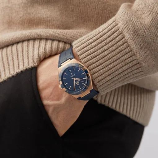 Omega Constellation Men Automatic Blue Leather Watch O13163412103001 - Image 3