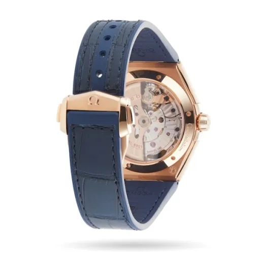 Omega Constellation Men Automatic Blue Leather Watch O13163412103001 - Image 5
