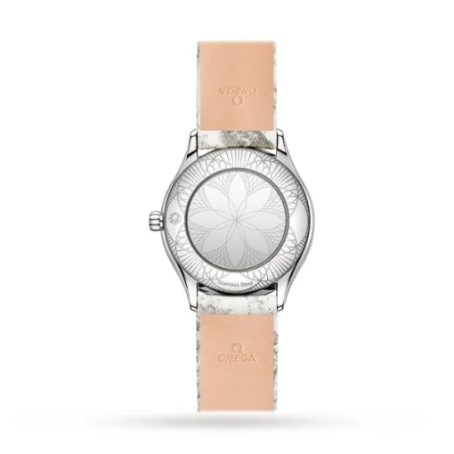 Omega De Ville Women Quartz White Fabric Watch O42817266004002 - Image 2