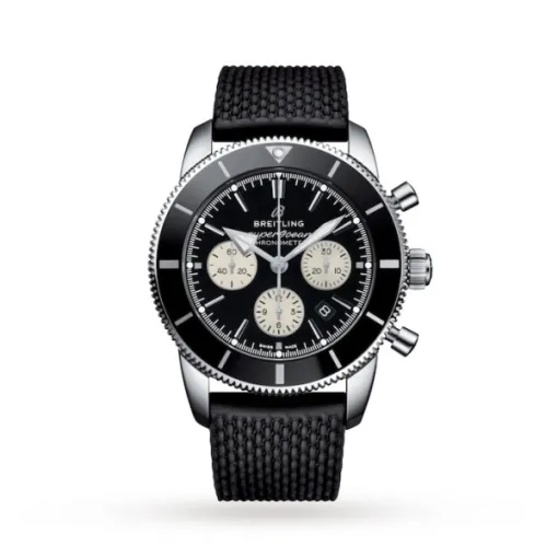 Breitling Superocean Heritage Men Automatic Black Rubber Watch AB0162121B1S1