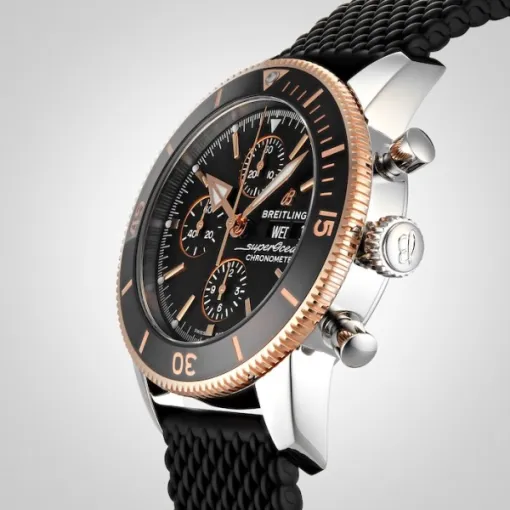 Breitling Superocean Heritage Men Automatic Black Rubber Watch U13313121B1S1 - Image 5