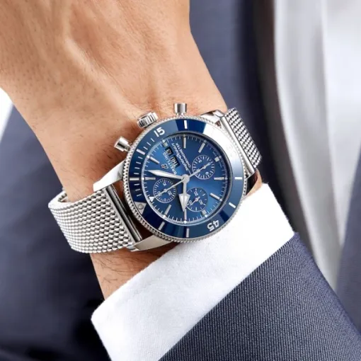 Breitling Superocean Heritage Men Automatic Blue Stainless Steel Watch A13313161C1A1 - Image 5