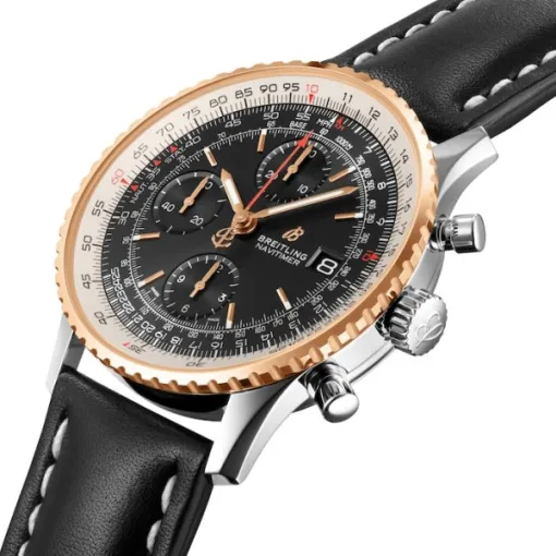Breitling Navitimer Men Automatic Black Leather Watch U13324211B1X1 - Image 2