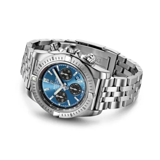 Breitling Chronomat Men Automatic Blue Stainless Steel Watch AB0115101C1A1 - Image 3