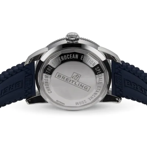 Breitling Superocean Heritage Men Automatic Blue Rubber Watch AB2030161C1S1 - Image 4