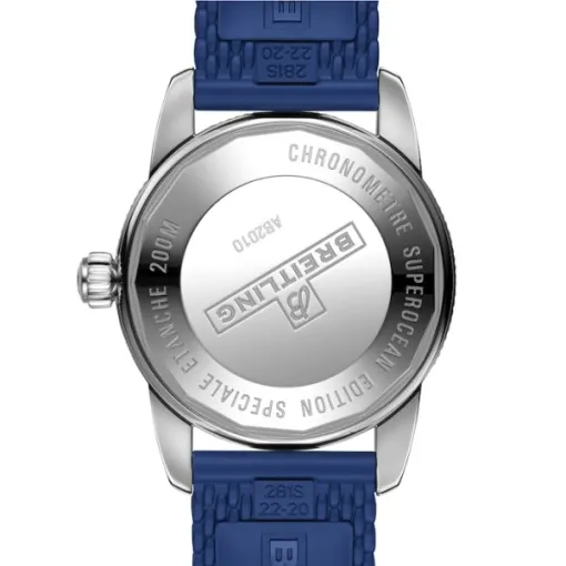 Breitling Superocean Heritage Men Automatic Blue Rubber Watch AB2010161C1S1 - Image 4