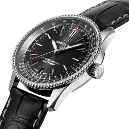 Breitling Navitimer Men Automatic Black Alligator Watch A17325241B1P1 - Image 3
