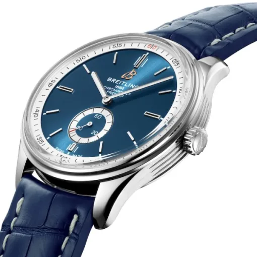 Breitling Premier Men Automatic Blue Crocodile Watch A37340351C1P1 - Image 2