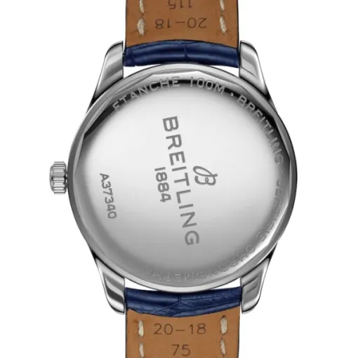 Breitling Premier Men Automatic Blue Crocodile Watch A37340351C1P1 - Image 4