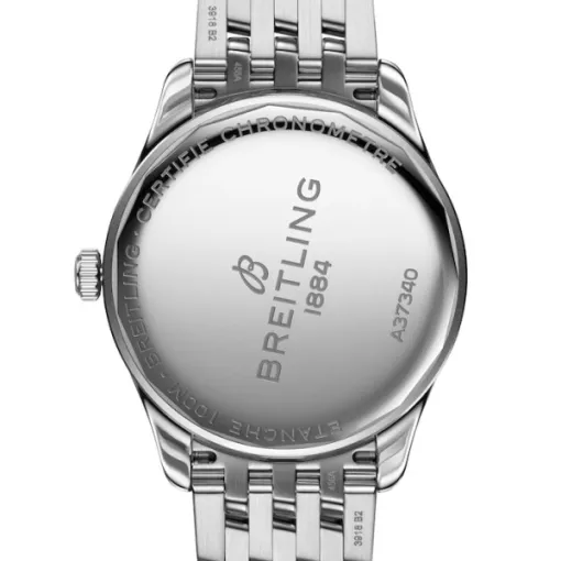 Breitling Premier Men Automatic Grey Leather Watch A37340351B1A1 - Image 4