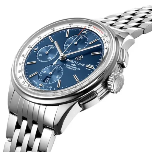 Breitling Premier Men Automatic Blue Stainless Steel Watch A13315351C1A - Image 2