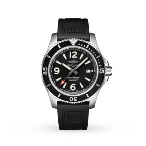 Breitling Superocean Men Automatic Black Rubber Watch A17367D71B1S2