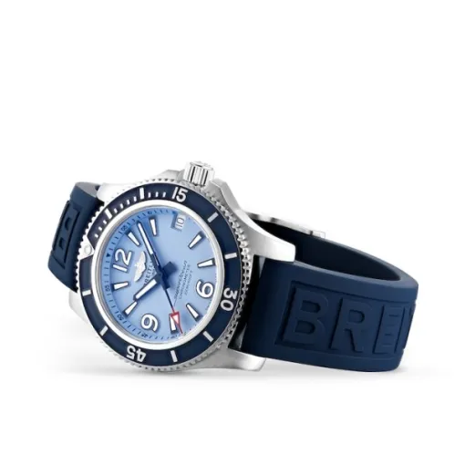 Breitling Superocean Men Automatic Blue Rubber Watch A17316D81C1S1 - Image 2