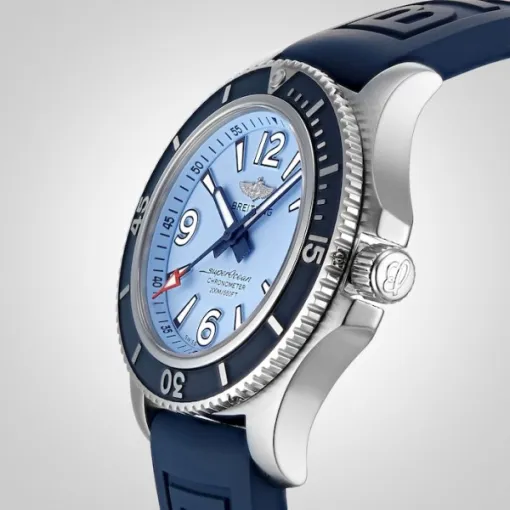 Breitling Superocean Men Automatic Blue Rubber Watch A17316D81C1S1 - Image 5