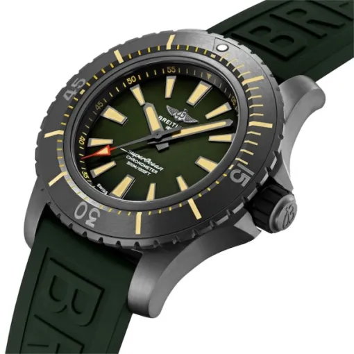 Breitling Superocean Men Automatic Green Rubber Watch V17369241L1S2 - Image 2