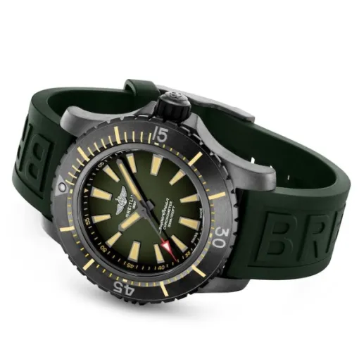 Breitling Superocean Men Automatic Green Rubber Watch V17369241L1S2 - Image 3