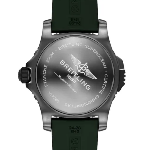 Breitling Superocean Men Automatic Green Rubber Watch V17369241L1S2 - Image 4