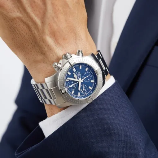 Breitling Avenger Men Automatic Blue Stainless Steel Watch A13385101C1A1 - Image 6