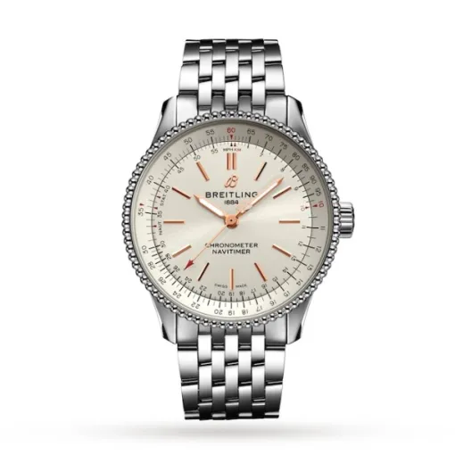 Breitling Navitimer Women Automatic Silver Stainless Steel Watch A17395F41G1A1