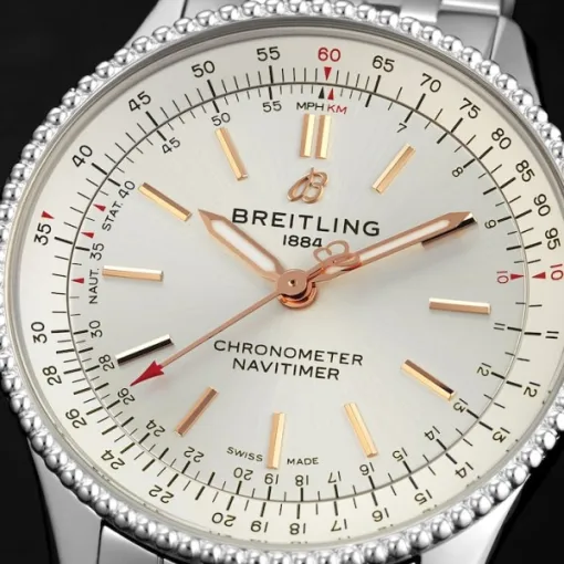 Breitling Navitimer Women Automatic Silver Stainless Steel Watch A17395F41G1A1 - Image 6