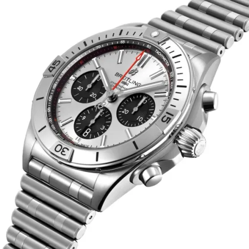 Breitling Chronomat Men Automatic Silver Stainless Steel Watch AB0134101G1A1 - Image 2