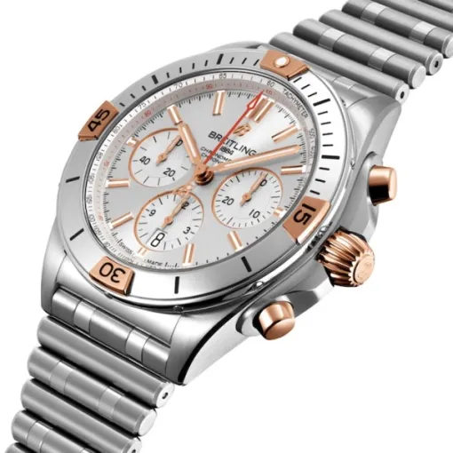 Breitling Chronomat Men Automatic Silver Stainless Steel Watch IB0134101G1A1 - Image 2