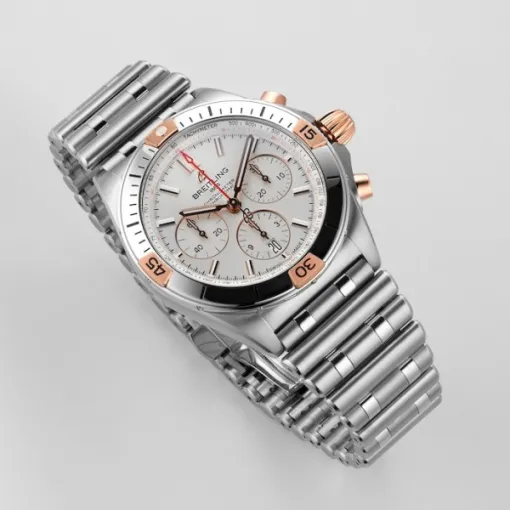 Breitling Chronomat Men Automatic Silver Stainless Steel Watch IB0134101G1A1 - Image 6