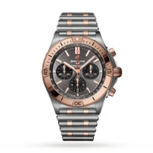 Breitling Chronomat Men Automatic Grey Bicoloured Watch UB0134101B1U
