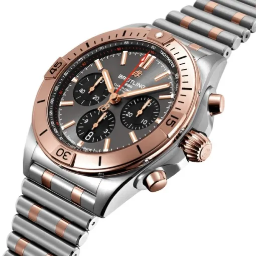 Breitling Chronomat Men Automatic Grey Bicoloured Watch UB0134101B1U - Image 2